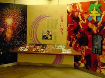 よさこい祭りのパネル